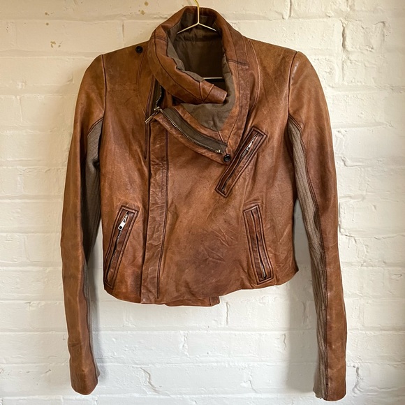Rick Owens Leather Jacket - Picture 5 of 15
